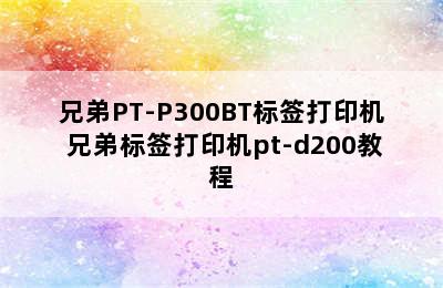 兄弟PT-P300BT标签打印机 兄弟标签打印机pt-d200教程